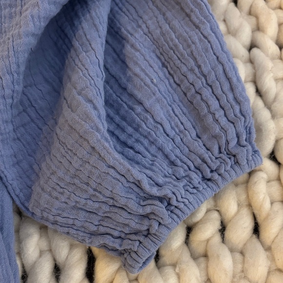 Apiece Apart Light Blue Ruffled Blouse - Picture 14 of 16